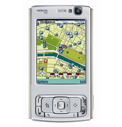 Nokia Maps на смартфоне Nokia N95
